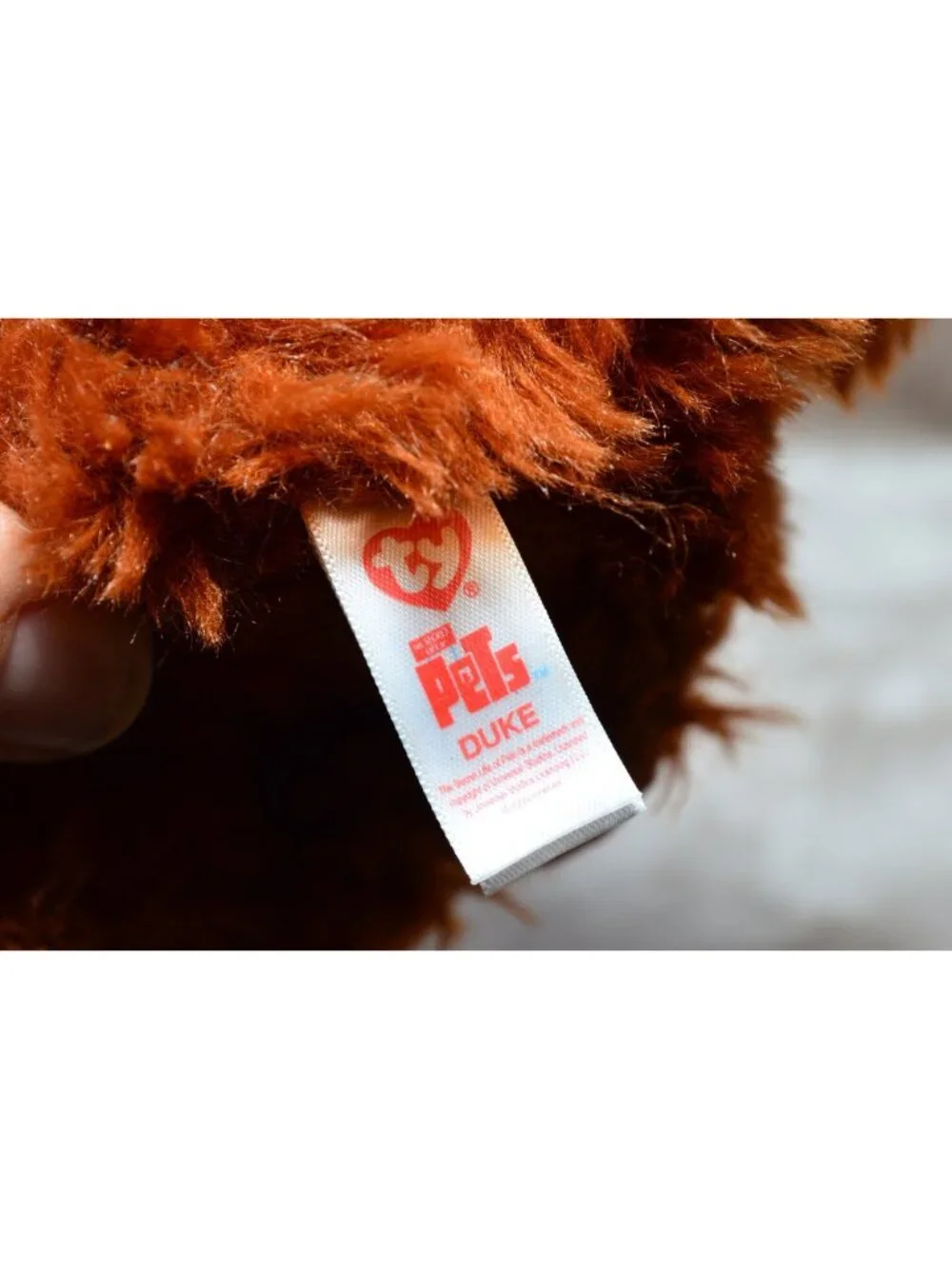 TY Duke Seceret Life of Pets Plush Toy Small Brown Dog Movie Stuffed Animal